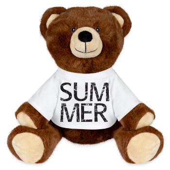 SUMMER - MiniFeet® RecycelBär® Braun - Weiß - Vorne