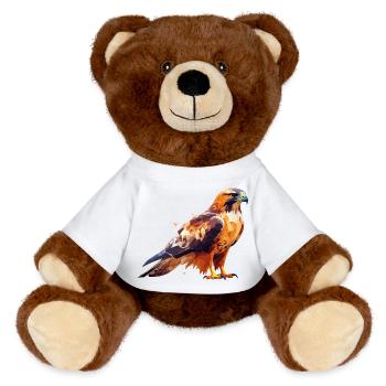 Falcon - MiniFeet® RecycelBär® Teddy Bear Brown - white - Front