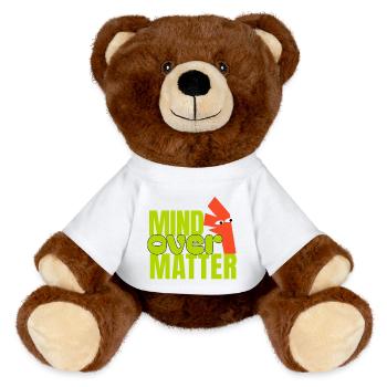 Mind Over Matter  - MiniFeet® RecycelBär® Teddy Bear Brown - white - Front