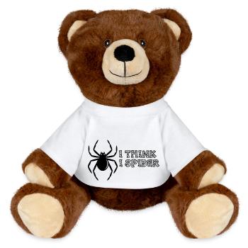 I think I spider - MiniFeet® RecycelBär® Teddy Bear Brown - white - Front