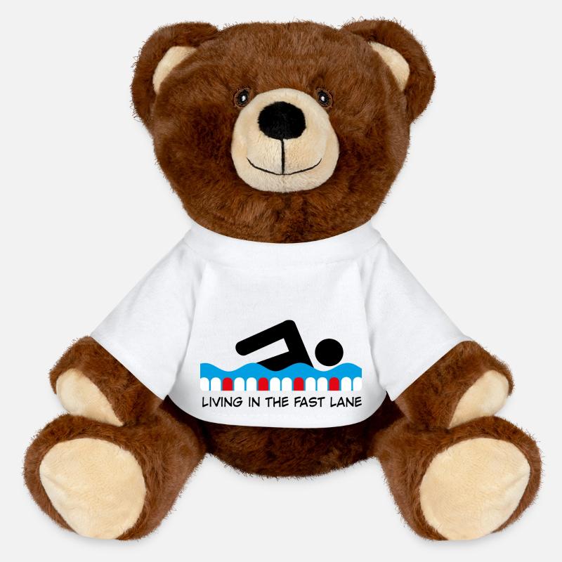 nager - Nounours RecycelBär® marron - blanc