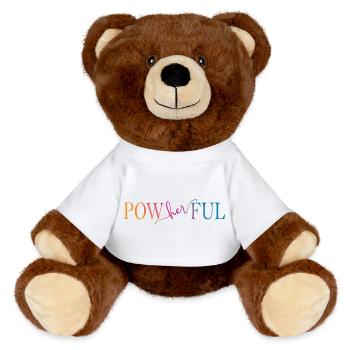 Droits des femmes de grande importance - Nounours RecycelBär® marron - blanc - Devant