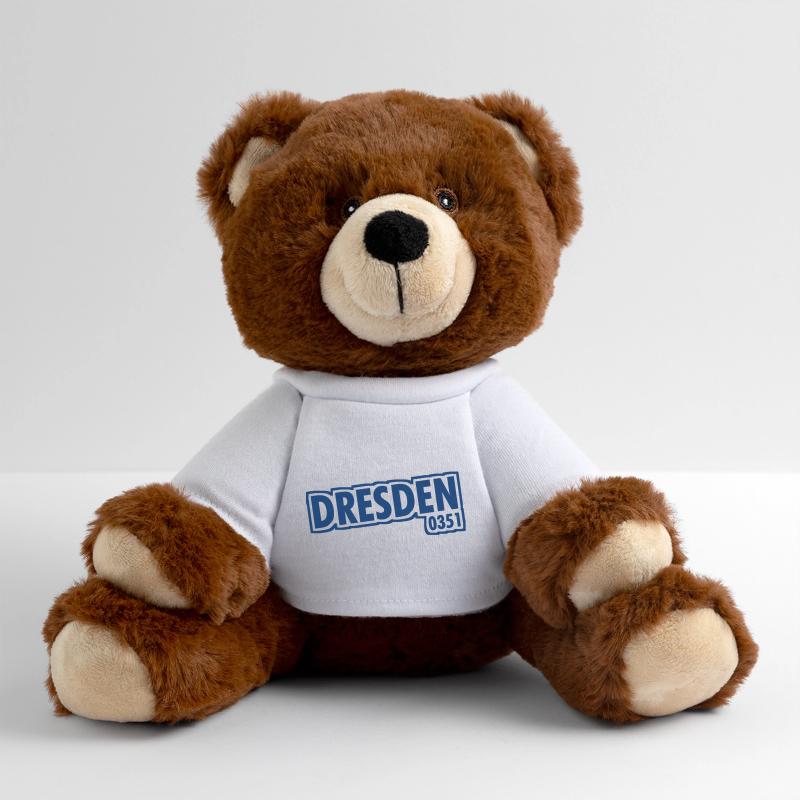 Dresden - 0351 - Area Code - Saxony MiniFeet® RecycelBär® Teddy Bear Brown