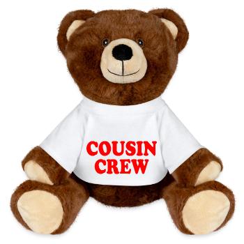 Cousin crew - MiniFeet® RecycelBär® Braun - Weiß - Vorne