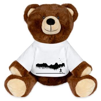 Trail Running Sports - MiniFeet® RecycelBär® Teddy Bear Brown - white - Front