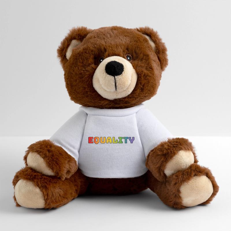 Regenbogen equality 1 MiniFeet® RecycelBär® Braun