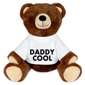 Daddy cool - MiniFeet® RecycelBär® Braun - Weiß - Vorne