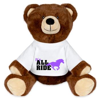 all ride - MiniFeet® RecycelBär® Teddy Bear Brown - white - Front