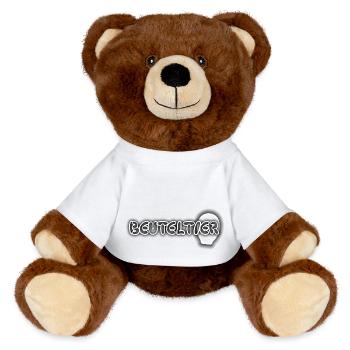 Beuteltier - MiniFeet® RecycelBär® Braun - Weiß - Vorne