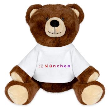 Veilleuses de Munich - Nounours RecycelBär® marron - blanc - Devant