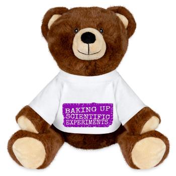 Baking Tips Scientific Discoveries Cool - MiniFeet® RecycelBär® Teddy Bear Brown - white - Front