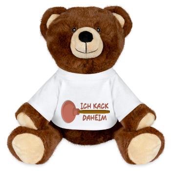 Kolben - MiniFeet® RecycelBär® Braun - Weiß - Vorne