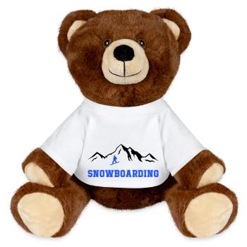 Planche à neige - Nounours RecycelBär® marron - blanc - Devant