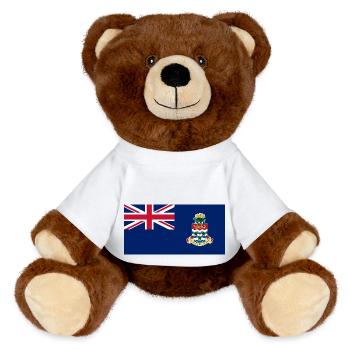Îles Caïmanes - Nounours RecycelBär® marron - blanc - Devant