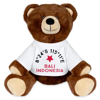 Bali - Nounours RecycelBär® marron - blanc - Devant