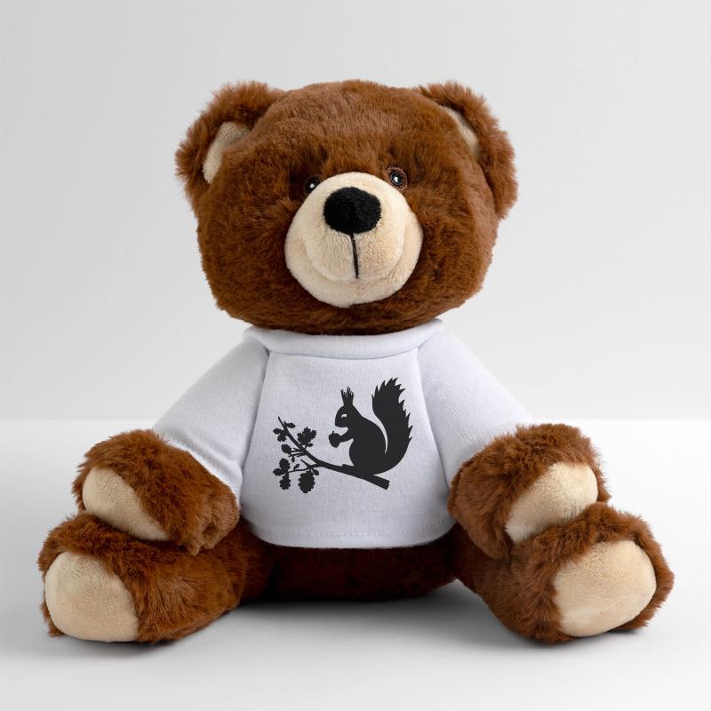 Eichhörnchen Eichel Zweig Eiche Blätter Baum Wald MiniFeet® RecycelBär® Braun