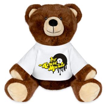 Hot House Music - Nounours RecycelBär® marron - blanc - Devant