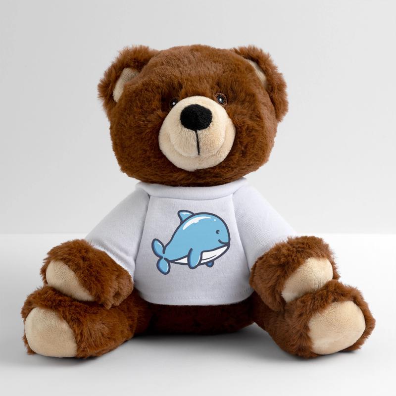 Bébé baleine Nounours RecycelBär® marron
