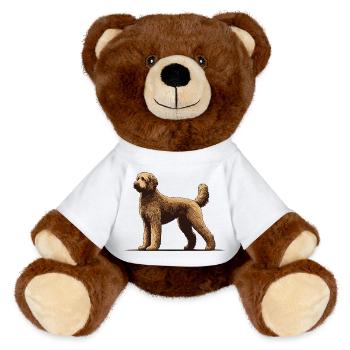 Labradoodle - MiniFeet® RecycelBär® Braun - Weiß - Vorne