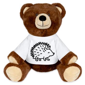 Porc-épic - Nounours RecycelBär® marron - blanc - Devant