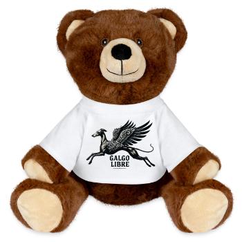 Galgo Libre No1 - MiniFeet® RecycelBär® Teddy Bear Brown - white - Front