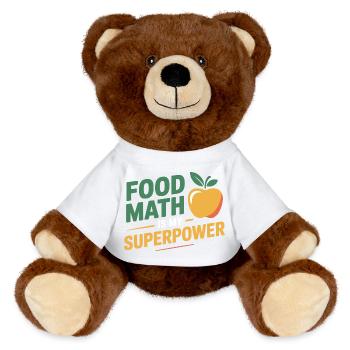 Calcul précis du nutritionniste professionnel - Nounours RecycelBär® marron - blanc - Devant