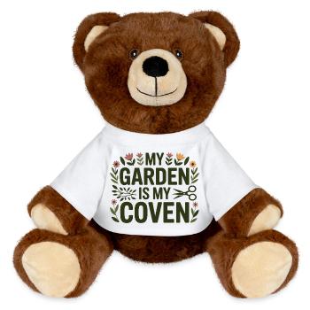 Spécialiste botanique clinique certifié en vêtements - Nounours RecycelBär® marron - blanc - Devant