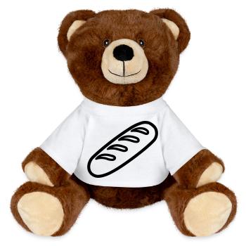 wand - MiniFeet® RecycelBär® Teddy Bear Brown - white - Front
