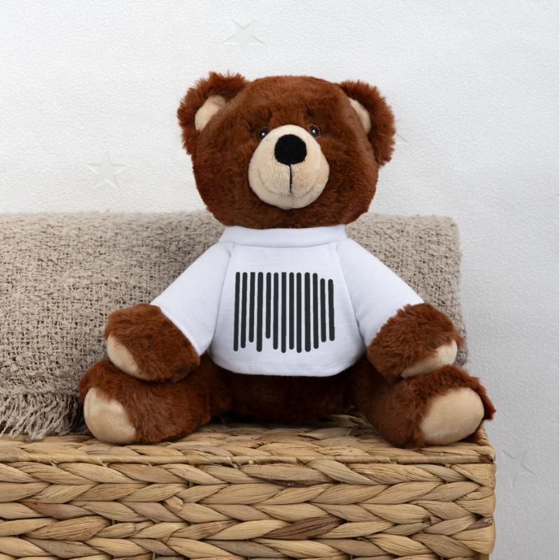 barcode MiniFeet® RecycelBär® Teddy Bear Brown