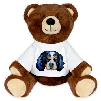 Cavalier King Charles Spaniel - MiniFeet® RecycelBär® Teddy Bear Brown - white - Front