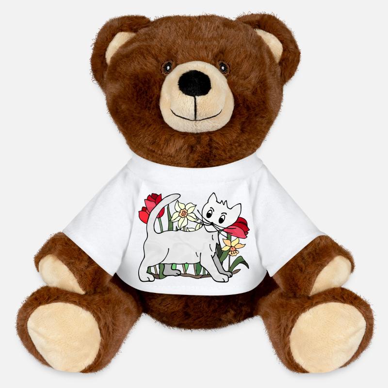 Chat - Nounours RecycelBär® marron - blanc