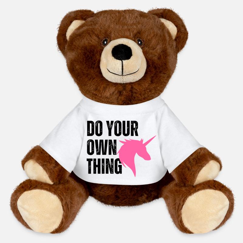 Do your own thing - MiniFeet® RecycelBär® Braun - Weiß