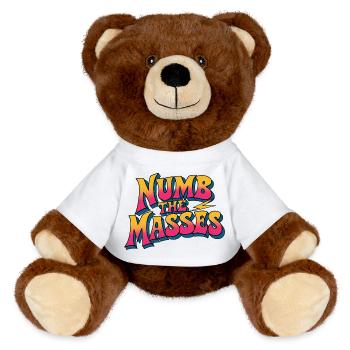 Engourdir les masses - Nounours RecycelBär® marron - blanc - Devant