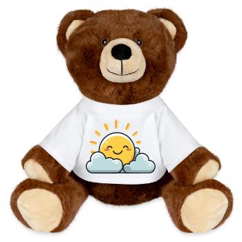 Sunshine - MiniFeet® RecycelBär® Teddy Bear Brown - white - Front