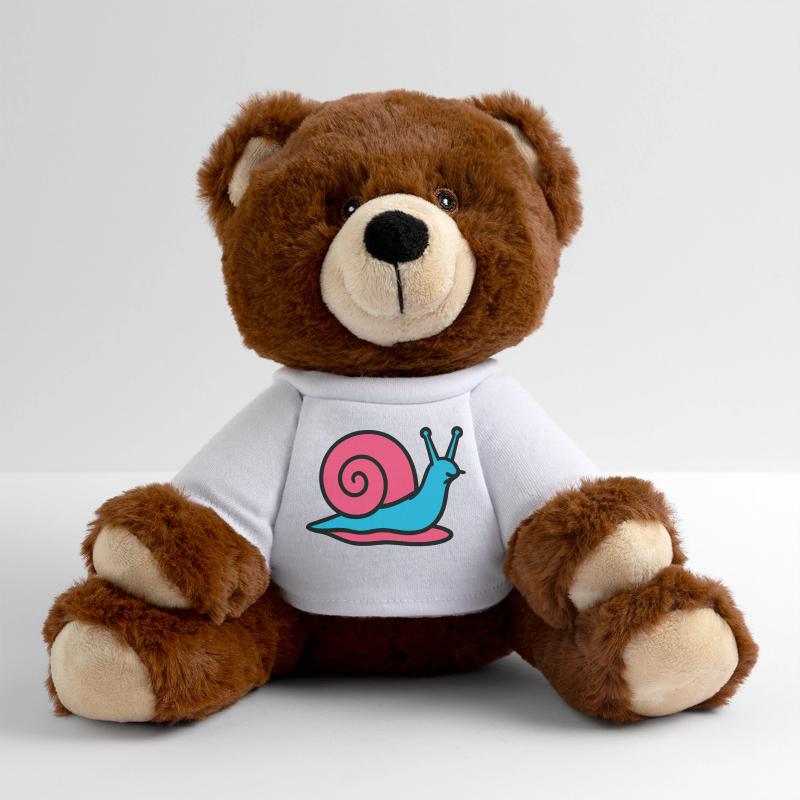 Escargot Pop Art Gastéropode Potager Nounours RecycelBär® marron