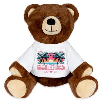 Mallorca - MiniFeet® RecycelBär® Braun - Weiß - Vorne