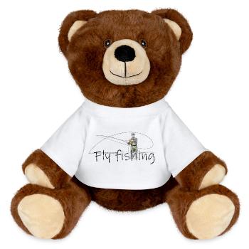 Fly fishing - Nounours RecycelBär® marron - blanc - Devant