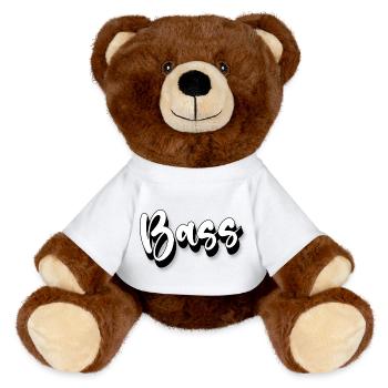 Bass - MiniFeet® RecycelBär® Teddy Bear Brown - white - Front