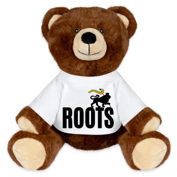 Roots Reggae - MiniFeet® RecycelBär® Teddy Bear Brown - white - Front