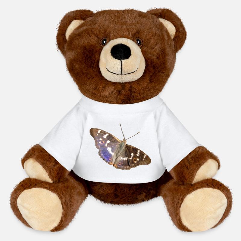 Kleiner Schillerfalter - MiniFeet® RecycelBär® Braun - Weiß