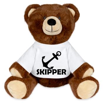 Voile, sports nautiques, vent - Nounours RecycelBär® marron - blanc - Devant