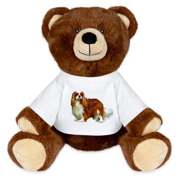 Cavalier King Charles Spaniel - MiniFeet® RecycelBär® Braun - Weiß - Vorne