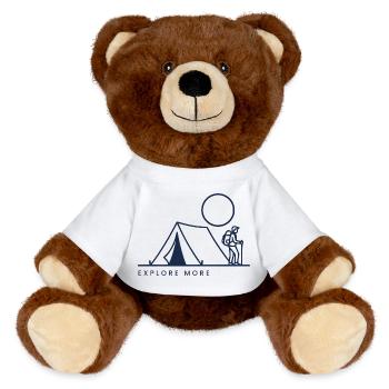 Explore more - MiniFeet® RecycelBär® Teddy Bear Brown - white - Front