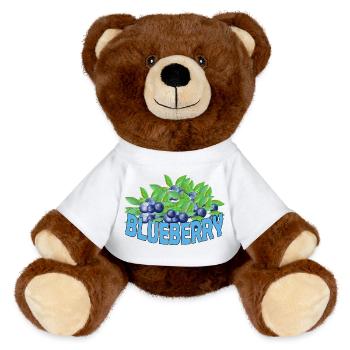 BLUEBERRY - MiniFeet® RecycelBär® Braun - Weiß - Vorne
