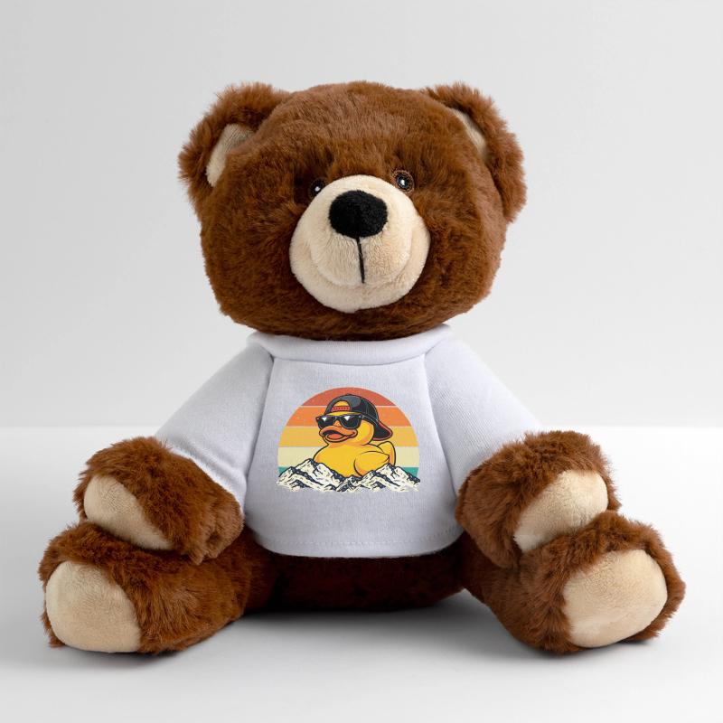 Cool Rubber Duck Duck Lover Duckie Duckling MiniFeet® RecycelBär® Teddy Bear Brown