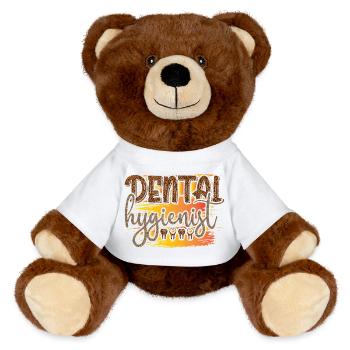 Leopard Hygienist Sunset Script - MiniFeet® RecycelBär® Braun - Weiß - Vorne