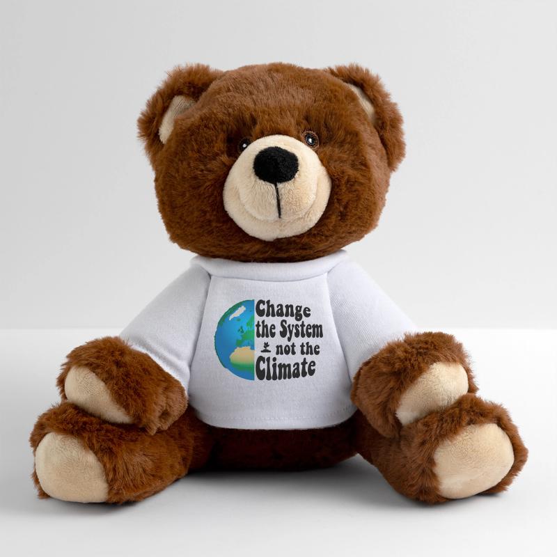 Changer le système, pas le climat Nounours RecycelBär® marron