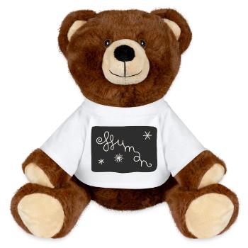 Human - MiniFeet® RecycelBär® Teddy Bear Brown - white - Front
