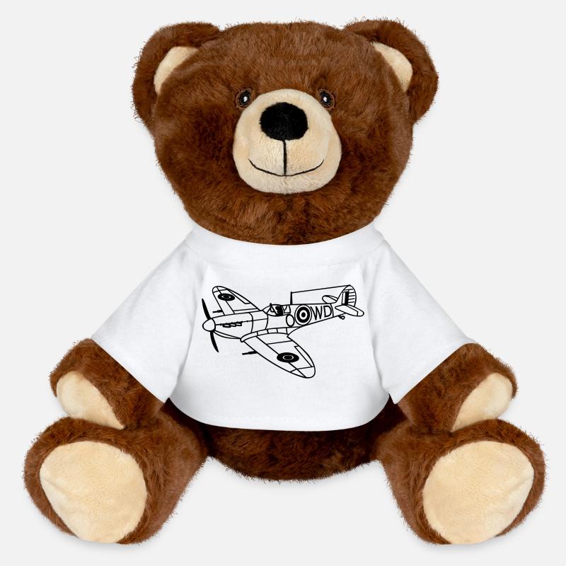Spitfire - Nounours RecycelBär® marron - blanc