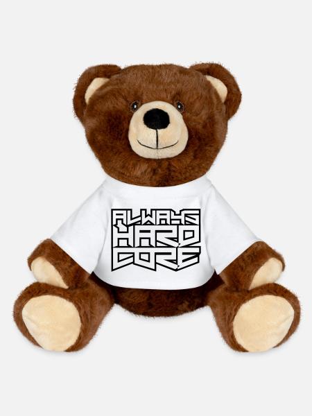 Always Hardcore - MiniFeet® RecycelBär® Braun - Weiß